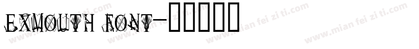 exmouth font字体转换